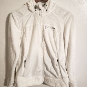 White winter zippered hoddie